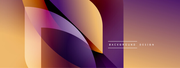 Aufkleber - Abstract geometric design. Gradient colors blend, creating dynamic visual effect. Modern, stylish background suitable for various projects.