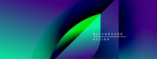 Poster - Abstract gradient background. Vivid colors blend, creating dynamic visual effect. Modern design suitable for digital projects.