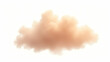 © Warittha - Cloud Bronze tinted puff isolated mist shape, isolated on a clean white background