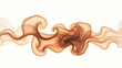 © Warittha - Cloud Bronze tinted puff twisting smoke structure, isolated on a clean white background