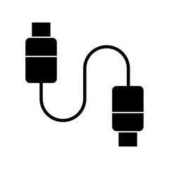Poster - internet cable icon isolated sign, vector simple illustration for web and app..eps