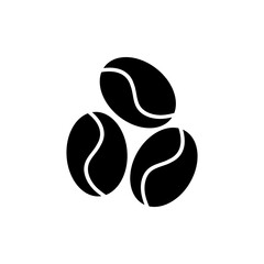 Poster - coffee seeds icon, vector simple illustration for web and app..eps