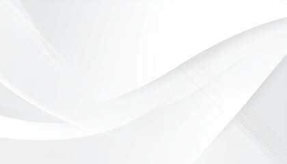 Poster - Abstract grayscale artwork featuring flowing, curved lines and subtle shading creating a sense of depth and movement within a predominantly white background