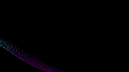 Poster - abstract blue and pink spectrum wave background