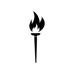 Poster - torch icon isolated sign symbol vector, trendy style illustration for web and app..eps