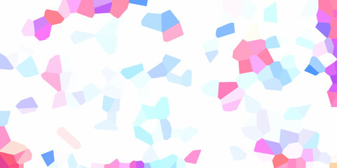 Poster - Abstract Low Polygon multicolor Generative Crystal texture background. Geometric colored background for interior solutions or covers. abstract Mosaic or polygon elements for Cement kitchen decor.	