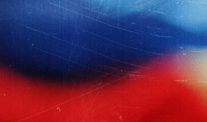 Poster - Experience a vivid red and blue gradient backdrop featuring a textured, grainy finish, ideal for adding stunning visual allure to your creative endeavors.