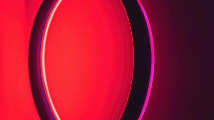 Aufkleber - Abstract Composition Of Red And Magenta Illuminated Shapes