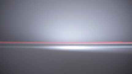Poster - Ethereal horizon with abstract glowing line, minimalist backdrop style