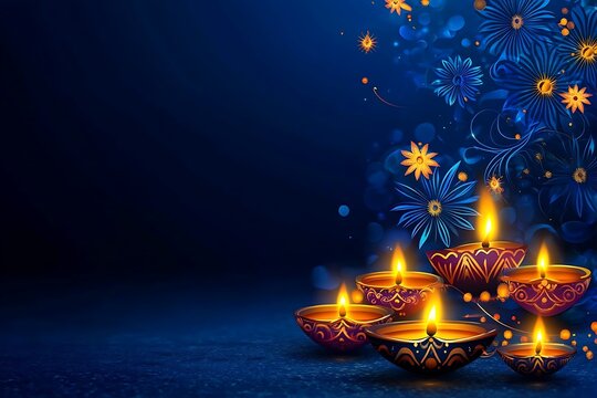 Happy Diwali background template.
