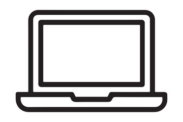 Fototapete - Streamlined Laptop Design Modern Minimalist Icon