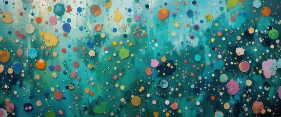 Aufkleber - Colorful abstract background with circular shapes for computer screens and digital displays