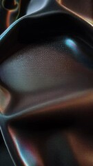Poster - Iridescent Fabric with Deep Blues and Bronze Hues