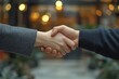 © Praveen - Hands of agent and client shaking hands after signing the contract to buy a new apartment., Generative AI