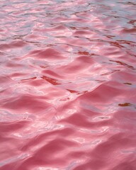 Aufkleber - Tranquil Pink River Surface with Gentle Swirling Currents and Natural Flow Texture for Wellness Branding and Calmness Symbolism
