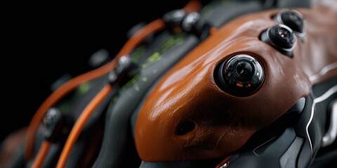 Aufkleber - Futuristic VR Glove with Integrated Haptic Feedback Modules and Sensory Actuators for Next-Gen Touch Simulation and Advanced User Interaction