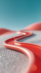Aufkleber - Dynamic glowing goal roadmap with progress symbols floating above textured surface, highlighting entrepreneurial growth and innovative business milestones