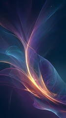 Fototapete - Abstract Swirls of Light in Gradient Colors