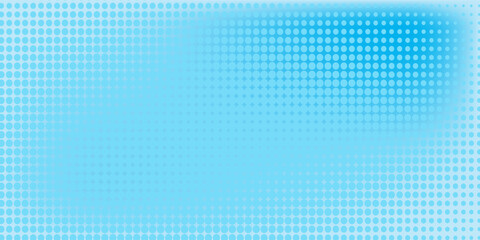 Poster - Colorful abstract background with white and blue color, halftone effect, dot pattern