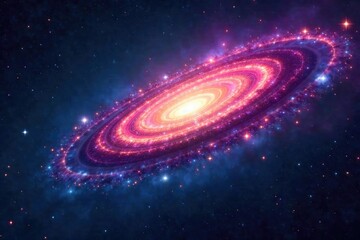 Wall Mural - A celestial panorama depicting a swirling nebula, stars, and galaxies, representing the vastness and mystery of a divine cosmos , astronomy, religious