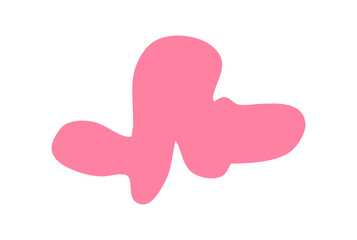 Poster - Abstract Pink Blob Shape Design Element Vector