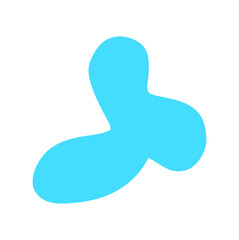 Poster - Light Blue Abstract Blob Design Element Vector