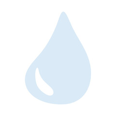 Poster - Light Blue Blob Drop Shape Design Element