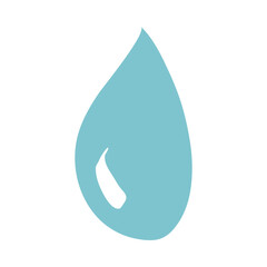 Poster - Teal Water Drop Illustration Design Element