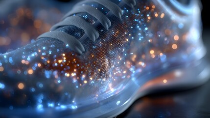 Fototapete - Futuristic Sneaker with Illuminated Design