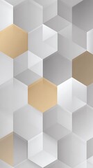 Leinwandbilder - Abstract geometric pattern gray and gold