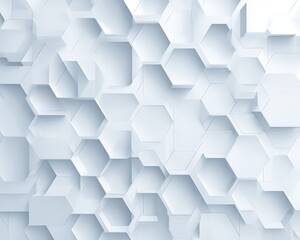Aufkleber - Geometric abstract background with white hexagons