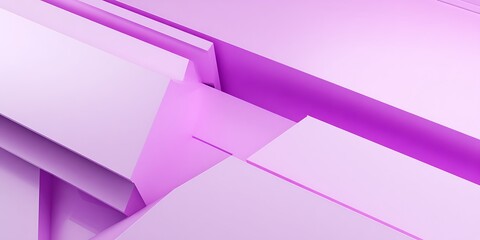 Aufkleber - Geometric shapes in purple and white