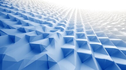 Aufkleber - Abstract blue white geometric digital structure