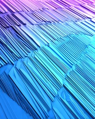 Aufkleber - Geometric layers of blue and violet