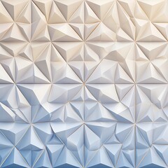 Leinwandbilder - Abstract geometric polygon pattern white surface