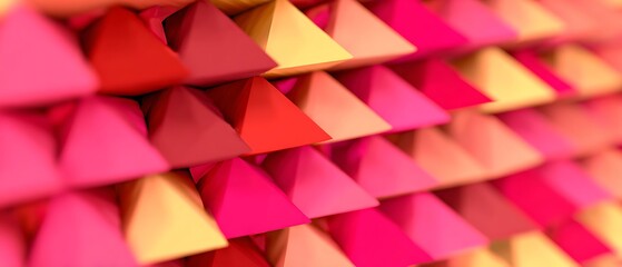 Aufkleber - Pyramidal arrangement of saturated color gradients