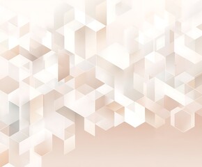 Aufkleber - Abstract geometric beige and white background