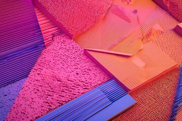 Aufkleber - Abstract surfaces in shades of pink