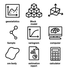 Poster - set of web icons