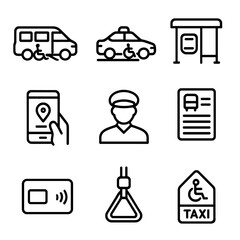 Poster - car service icons