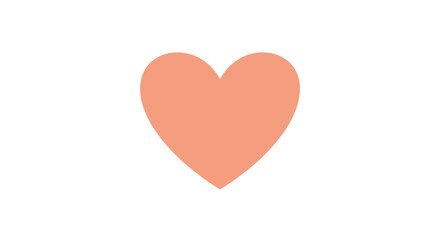Poster - Minimalist heart shape vector illustration for valentine's day design