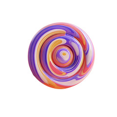 Poster - Colorful Abstract Swirl Design with Vibrant Shades of Pink, Purple, Orange, and Blue Creating a Hypnotic Effect