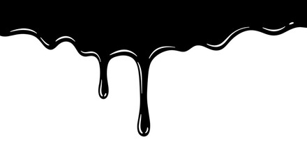 Poster - Dripping paint vector illustration for creative design projects in flat style
