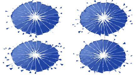 Poster - Abstract geometric blue pattern vector illustration for modern graphic design