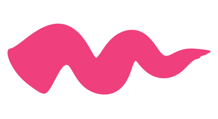 Poster - Abstract wave shape vector illustration in minimalist flat style for design projects