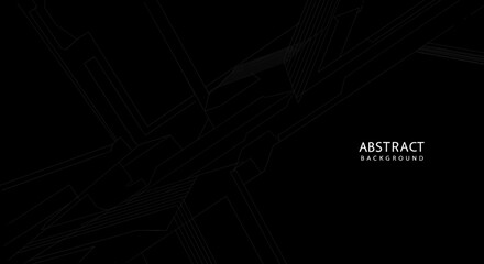 Wall Mural - abstract dark geometric vector illustration - modern design for digital and print