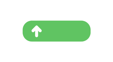 Fototapete - Minimalist green arrow button vector illustration for ui design