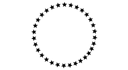 Poster - Star circle vector illustration for emblem design in minimalist style