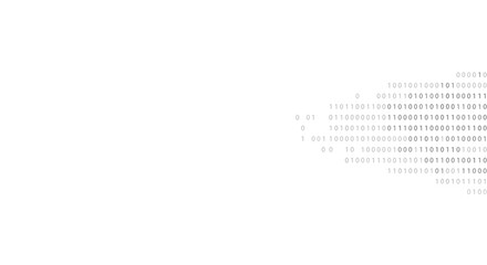 Poster - Binary code background vector illustration for tech design in minimalist style