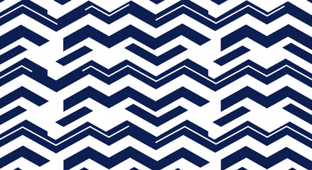 Poster - Zigzag pattern vector illustration for textile and wallpaper design in bold contrast style